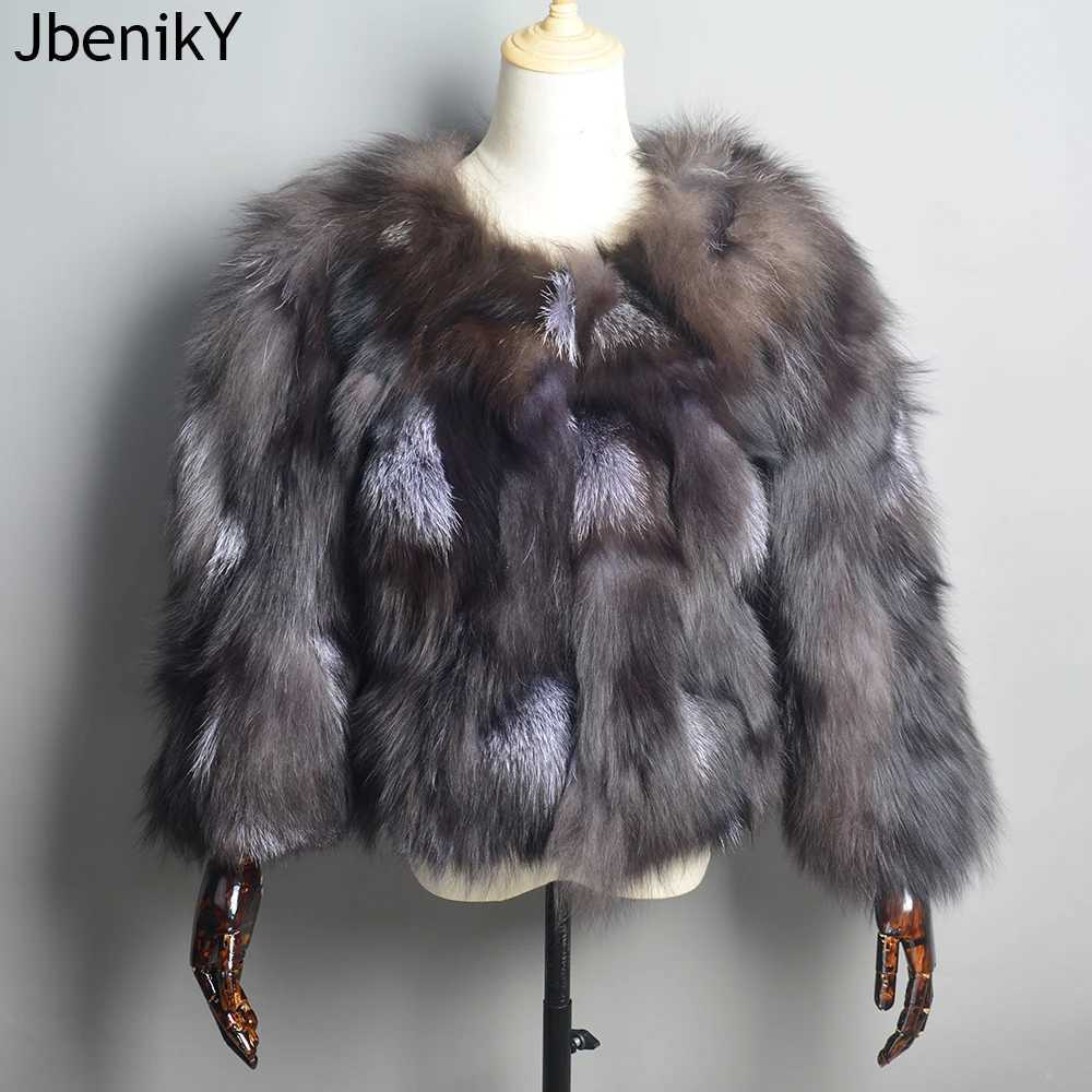 Hot Sale Women Silver Fur Coats Winter Warm Natural Fur Jackets Russian Lady Short Style Genuine Fur Outerwears M260922