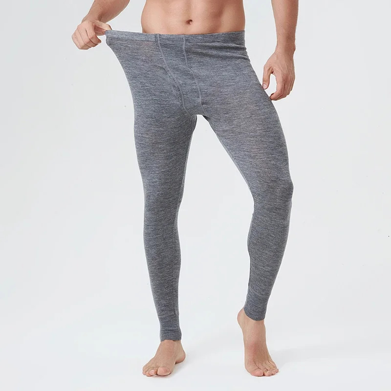 100% Merino Wool Mens Long Johns thermal Underwear Pants Baselayer 200GSM Bottom Thermal Warm 260922