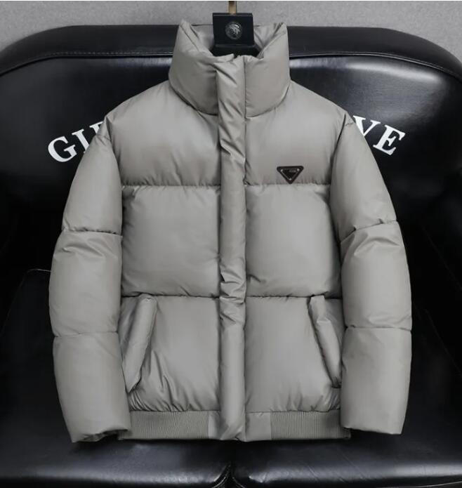 mens down jacket winter vintage luxury Logo cotton leather Puffer Jackets man designer jacket Loose and casual thickening Triangle Brand Logo coat