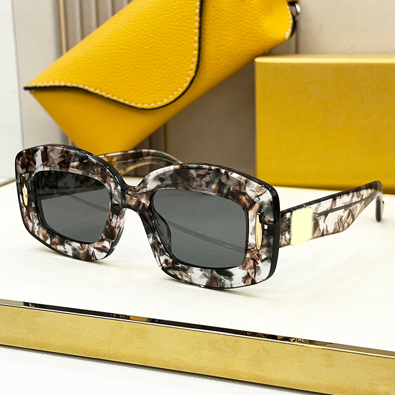 Fashion designer acetate fiber screen sunglasses Mens Womens Luxury Vintage Cat Eye Sunglasses Summer leisure running sports UV glasses LW40114I