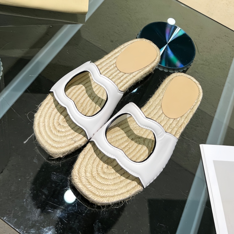 New slippers designer shoes classic shoes casual shoes vintage shoes woven straw slippers high quality shoes comfortable shoes waterproof shoes anti