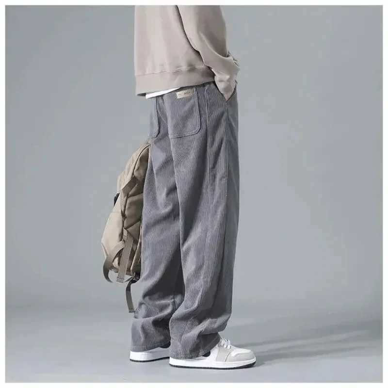 2025 Spring Autumn New Men's Corduroy Straight Leg Pants Men Comfort Loog Trousers Style Trendy Casual Sports Jogging Pants S260923C9XX