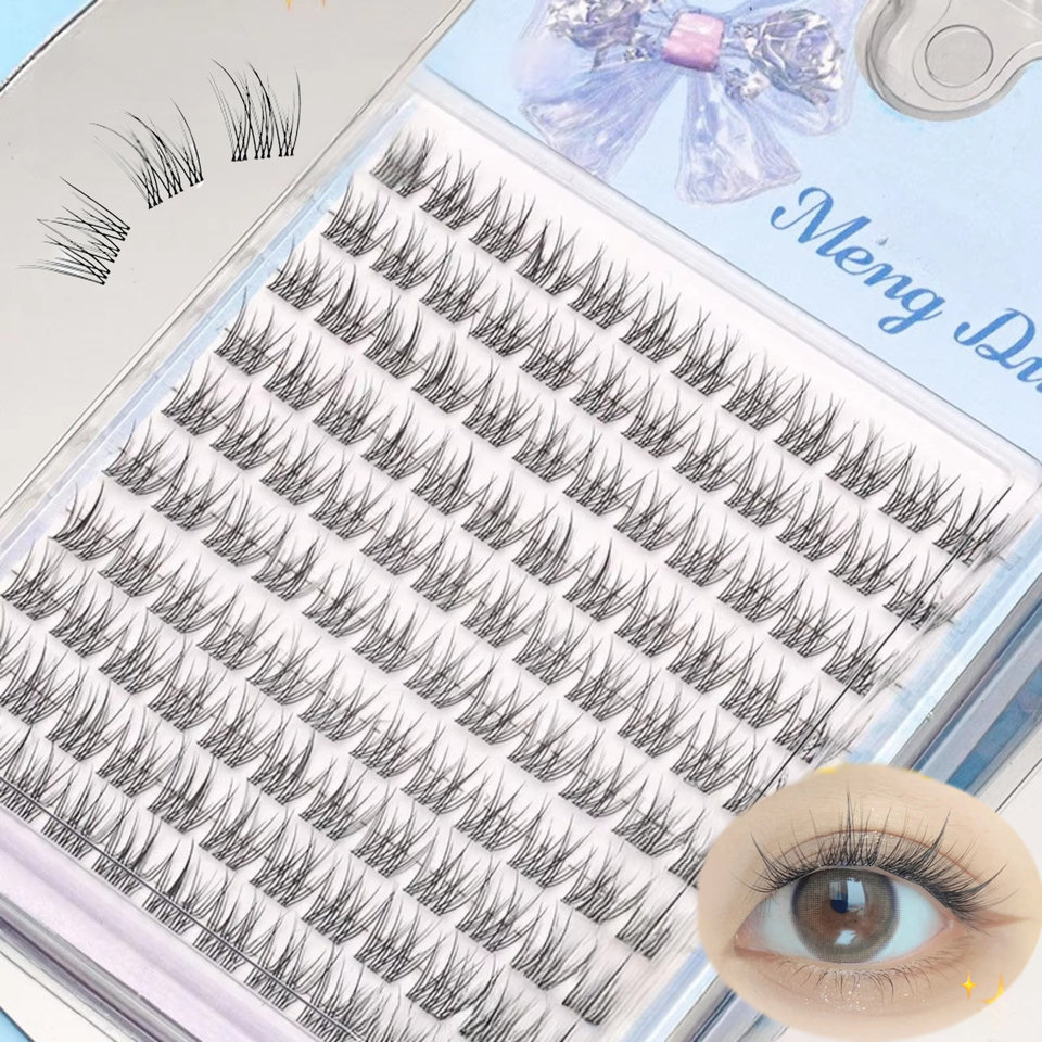 1/Box 120 Bundles Mink False Eyelashes Natural Russian 3D Lashes Individual Eyelash Extension Cluster Makeup Tool Wholesale Lash W260923