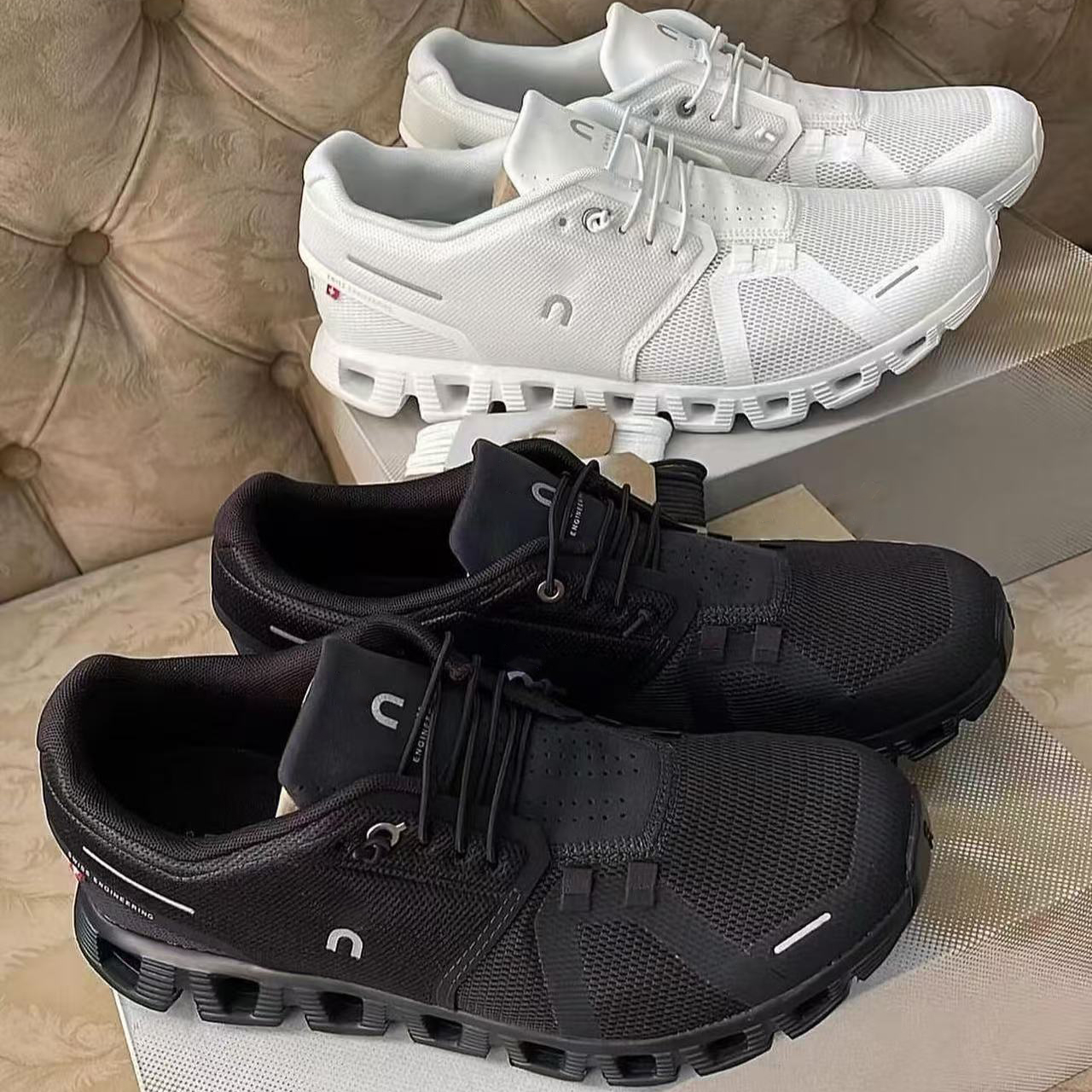Designer Clound5 Chaussures de course X 5 Mode Sports Confortables Résistant à l'usure Léger Respirant Tissu d'entraînement décontracté Baskets b