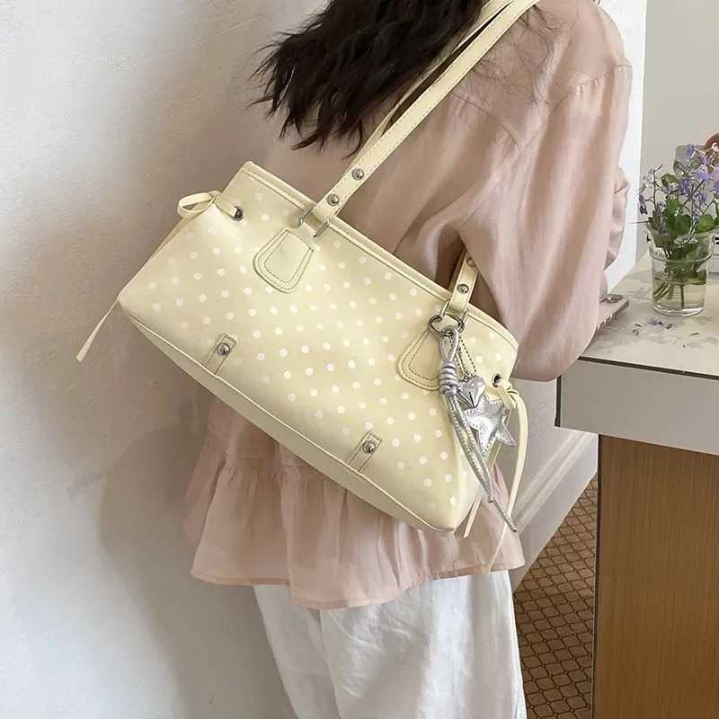 Cross Body Multifunctional Handbag 2026 New Polka Dot Pillow Shaped Commuter Bag Single Shoulder Bag fashionable Korean Style PU Material D260923