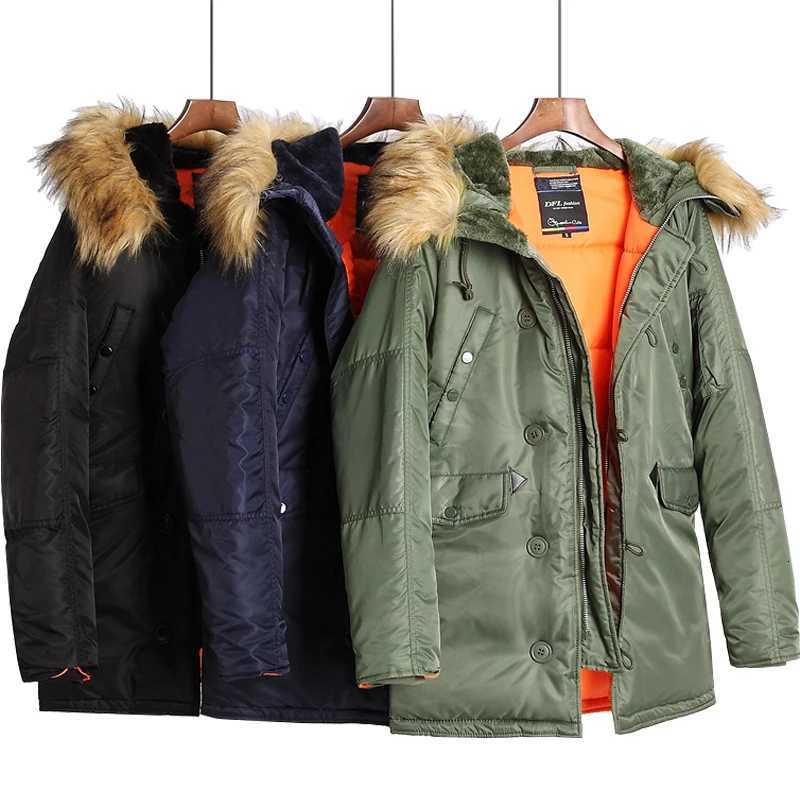 Men's Down Parkas 2025 Military Plus Size Fur Hood Long Waterproof Windproof Alaska Winter Parka Thick Men Jacket Coat C260922