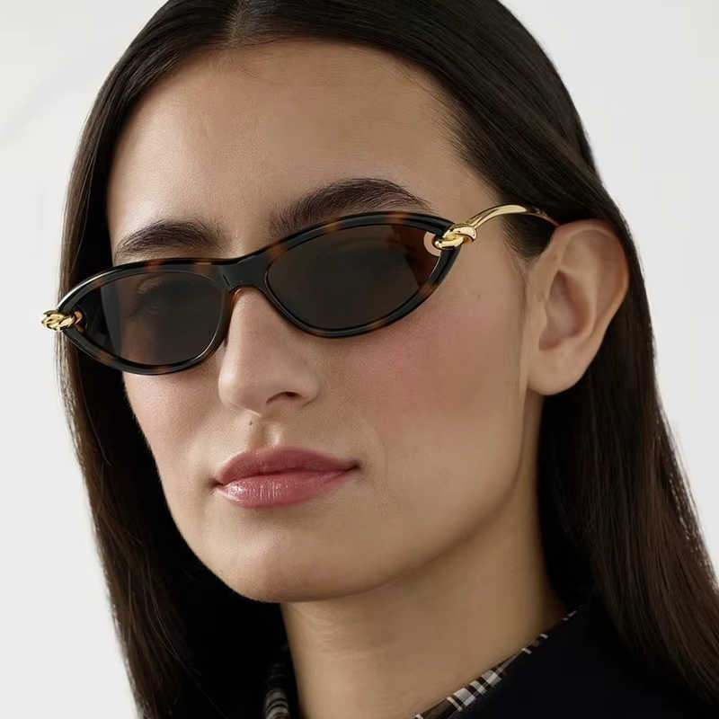 Luxury Brands Sunglasses Women's Cat Eye Tortoiseshell Sunglasses UV400 Oval Shades For Woman Fashion Designer Classical Sun GlassesT260923