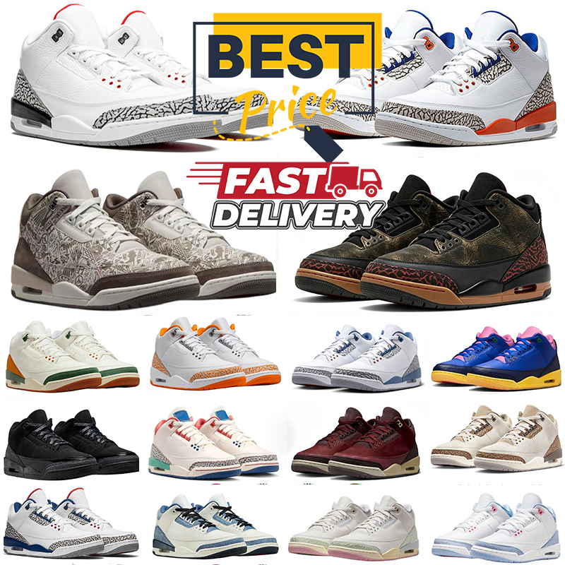 Designer 3 3s Basketball Shoes 3s White Cement Not Nice Laser j3 Orange Citrus Cobalt Bliss Fruits Of Our Labor Brazil Bin 23 True Blue 3s Sneake