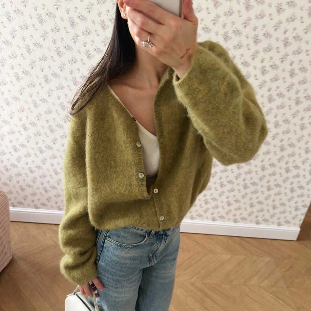 Women's Sweaters Talenza Women's Cardigan Autumn Fashion Candy Button Patchwork Long sleeve Sweaters Casual Warm Office Chic Loose New Swe