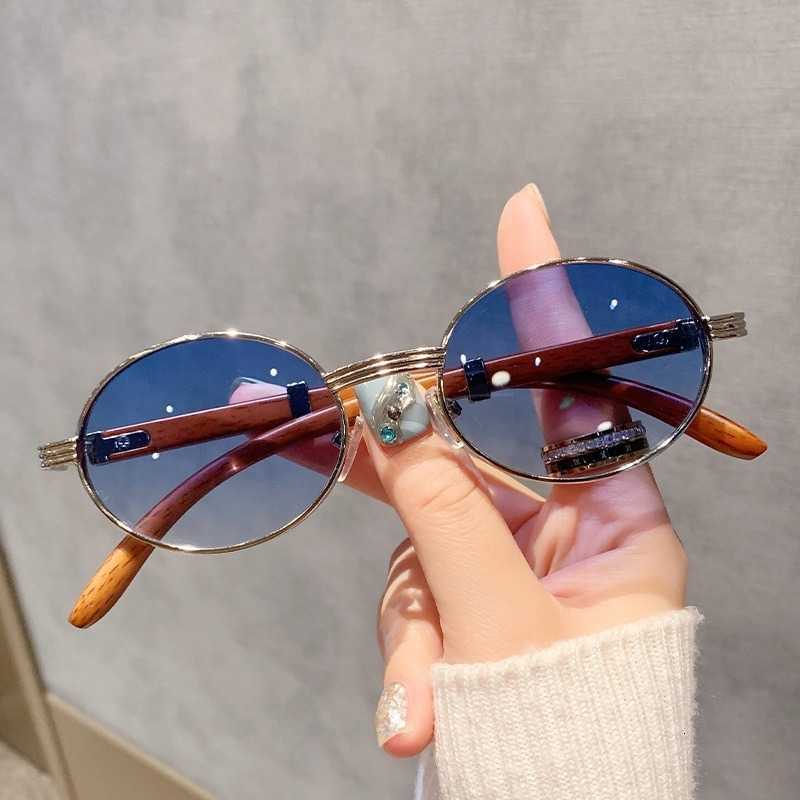 Fashion Luxurious Sunglasses Gradient Eyewear Casual Oval Round Sunglasses Women Men Sun Glasses Female Mirror Colors Designer BrandT260923