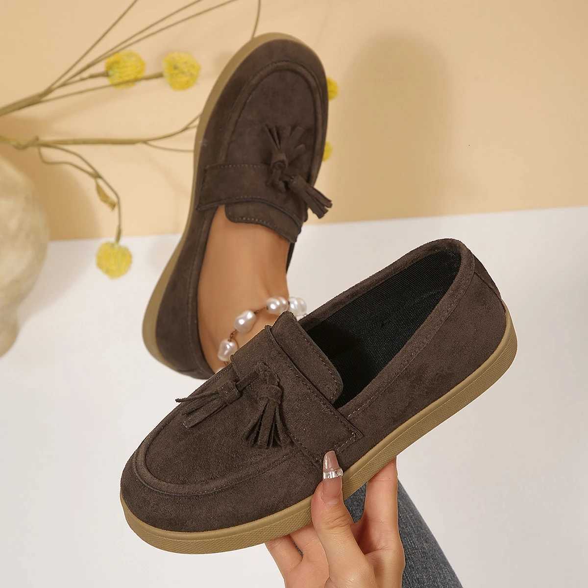 Shoes Spring and Autumn Dress Elegant Round Toe Sexy Casual Flat Loafers Fiable B Selling New Cfortable Plus Size Wen's Shoes J260922
