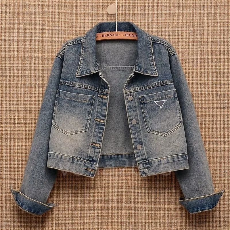 2026 new Luxury Women Autumn Jackets Fashion Denim Coat Designer Womens Button Letters Coat Woman Designer Jackets Jeans Socialite Cargo Denim Short