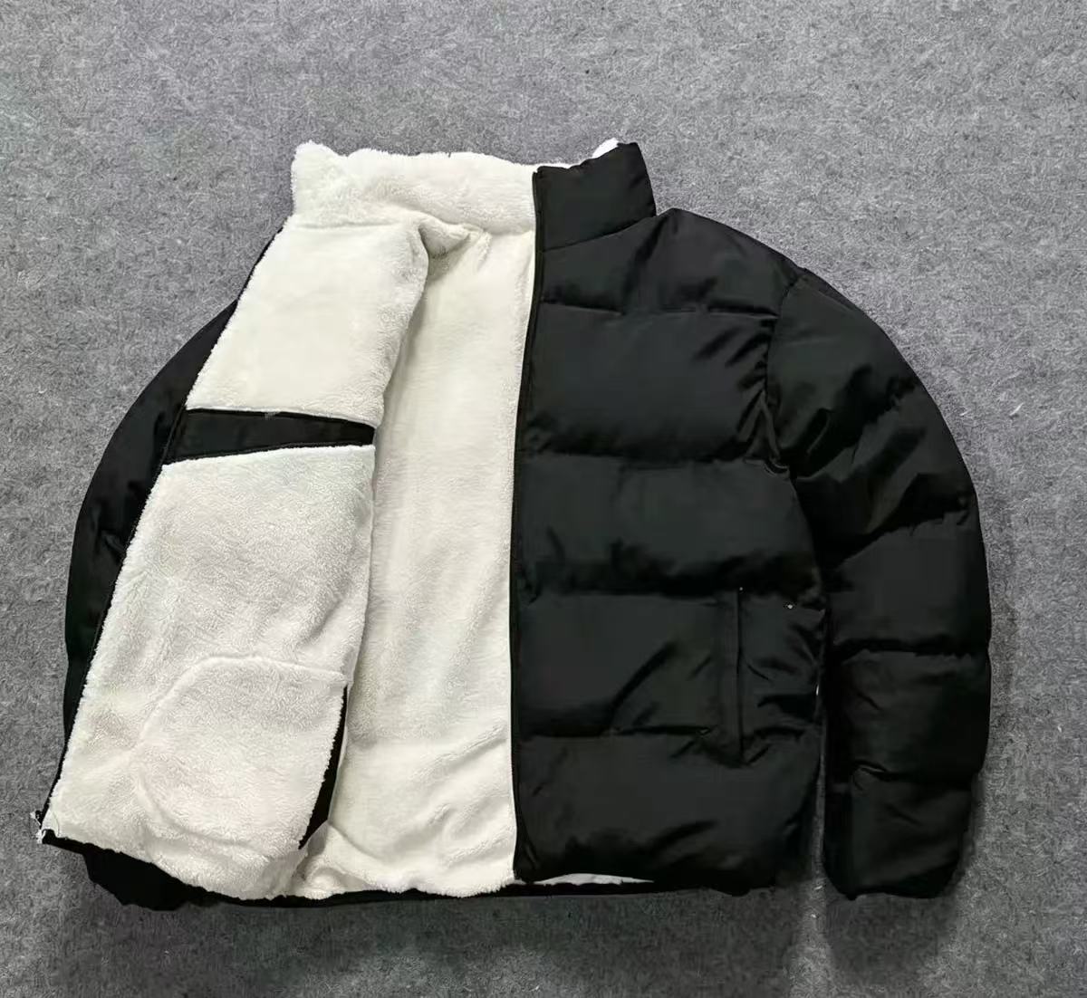 Designer puffer jacket Reversible Fashion Casual Outerwear, Two Sides Wear Jacket Unisex Sports Casual Down Jacket, Men Women Winter Warm Down Coat