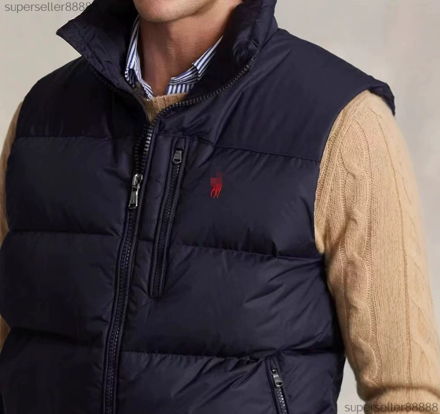 Men Polos Vest Puffer Coat Designer Polo Jackets Mens Puffer Jacket Vests Coat Ralps Gilet Body Warmer Winter Thick Outerwear Full Label Jackets Bod