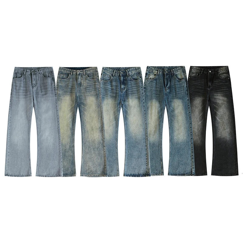 Autumn Street Men's Loose Micro-flared Pants Korean Style Hip-hop Y2K Whiskered Straight Wide-leg Pants in 5 Colors 260920