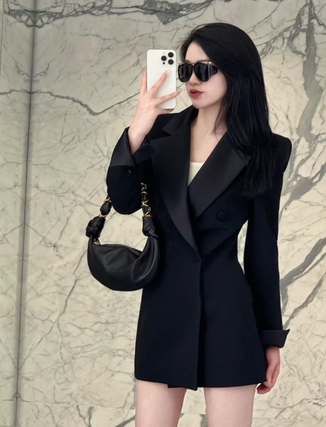 Women blazer jacket designer double-breasted tuxedo jacket work jacket designer clothes women luxury suits wool blend blazer plus size womens clothi