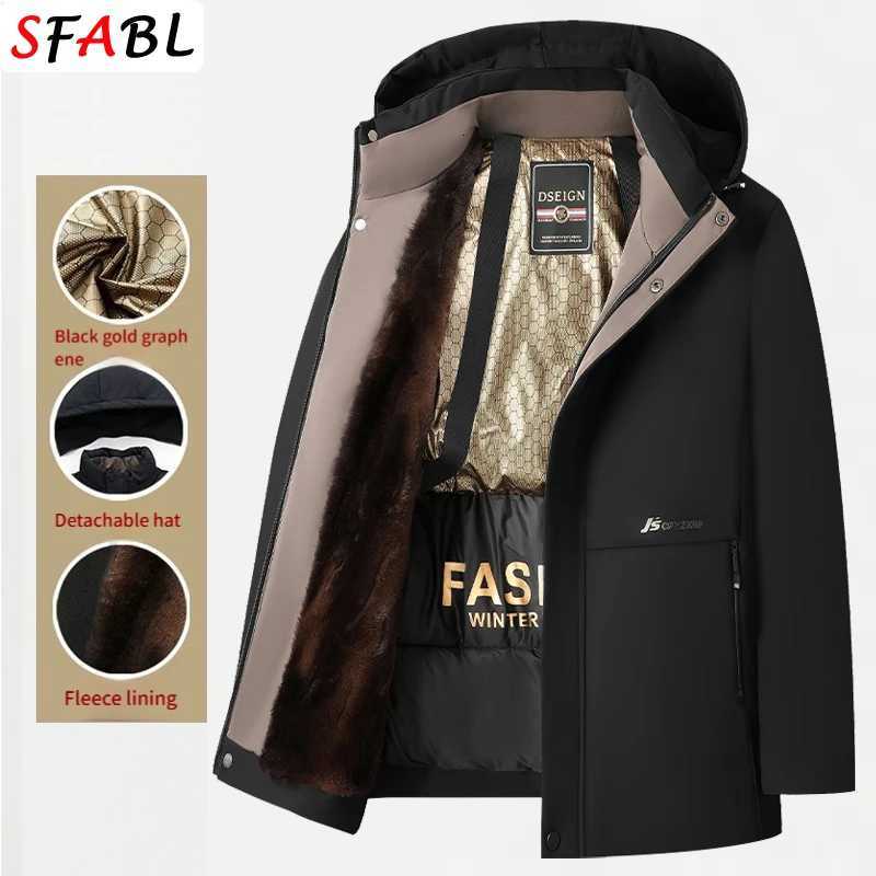 Down Parkas Thicken Warm Men's Parkas Winter Jackets for Men's Winter Coats Ski Snowboard Windproof Thermal Hooded Men's Winter Jacke