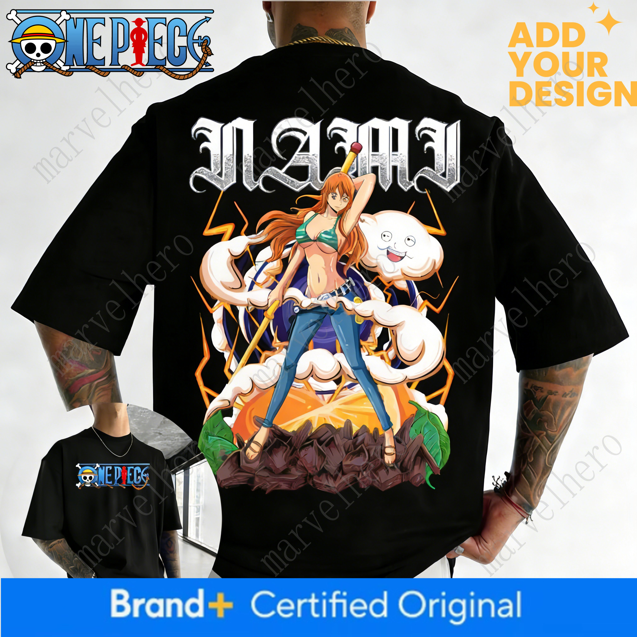 ONE PIECE Anime Nami Printed and Women's Top Sports Men's T-shirt Summer Tee 2026 New
