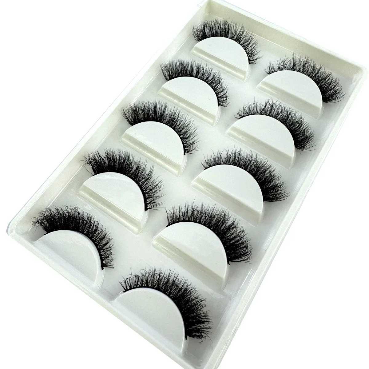 False Eyelashes 5 pairs faux mink lashes extension cilia fluffy fake lashes makeup wispy long eye lash 3d eyelashes natural false eyelashes X260922