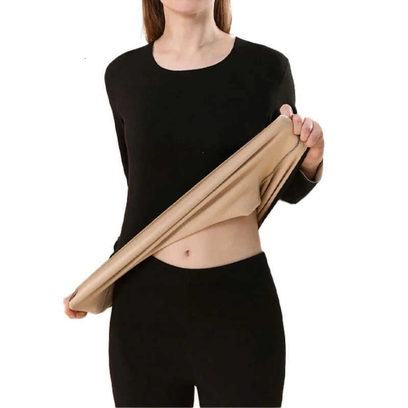 Underwear Women's Thermal Women's Thermal Underwear Set First Base Layer Long Johns Fleece Lined Undershirt for Winter Cold Weather Therma