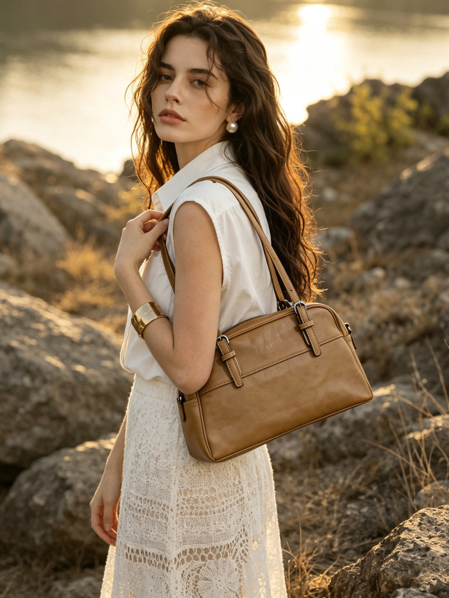 27AVLuxury Brand Fashion Women's Fashionable Printed Handbag Versatile And Elegant Single-Shoulder Crossbody For Middle Tote Bag Designer Bags
