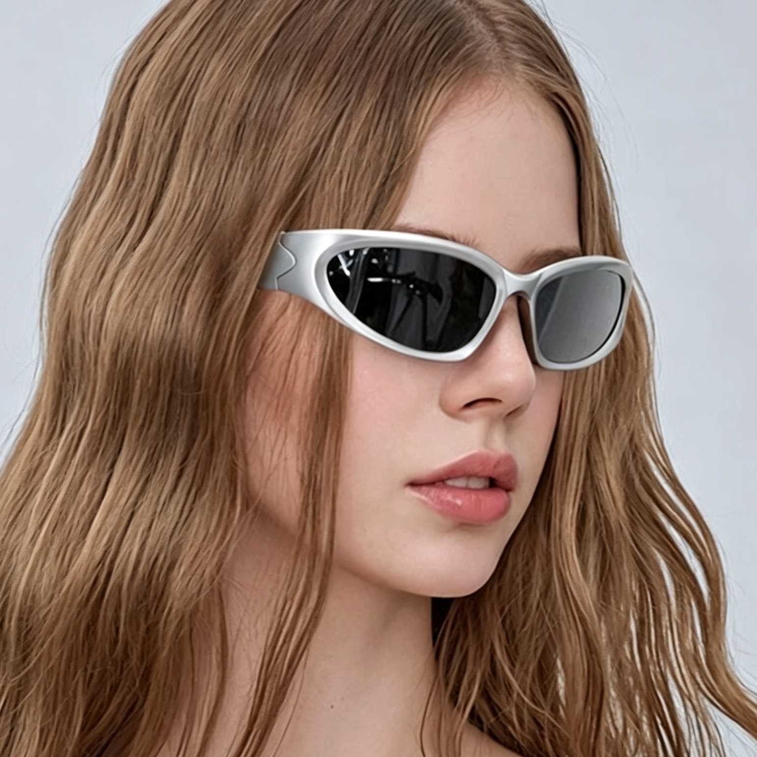 Y2K Sunglasses Sports Punk Wrap Around Vintage Sunglasses Women Men Luxury Brand Designer Sun Glasses Fashion Sport Eyewear UV400 GogglesT260923