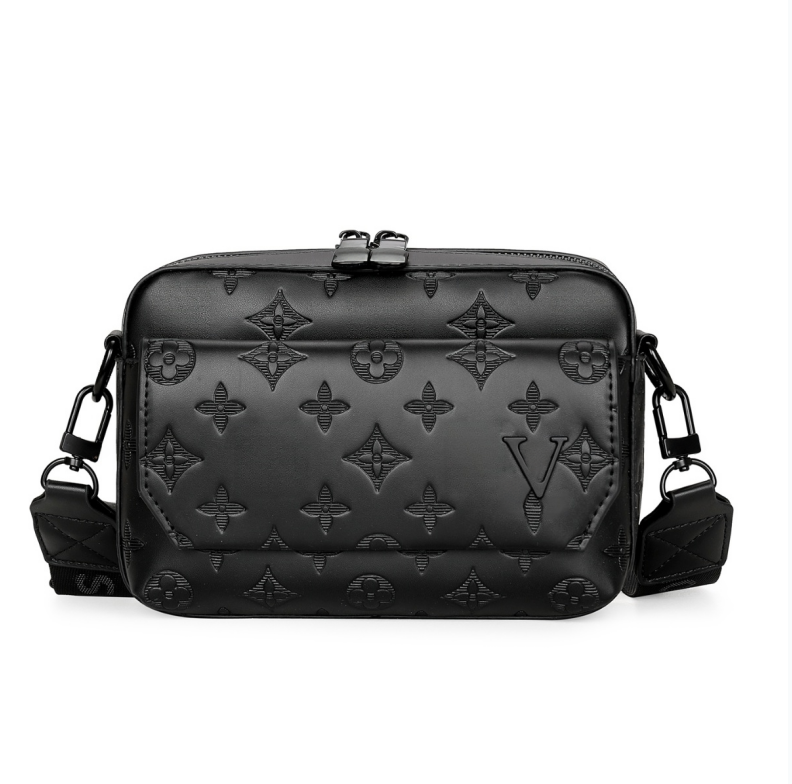 Mens Totes TOP Handbags Women Men Leather TRIO Messenger Bags Shoulder Make up Bag Designer Handbag Tote Man's bag