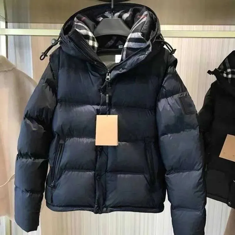 New winter designer men's jacket, fashionable hooded thick down jacket, men's and women's windbreaker jacket, thick warm clothing, up