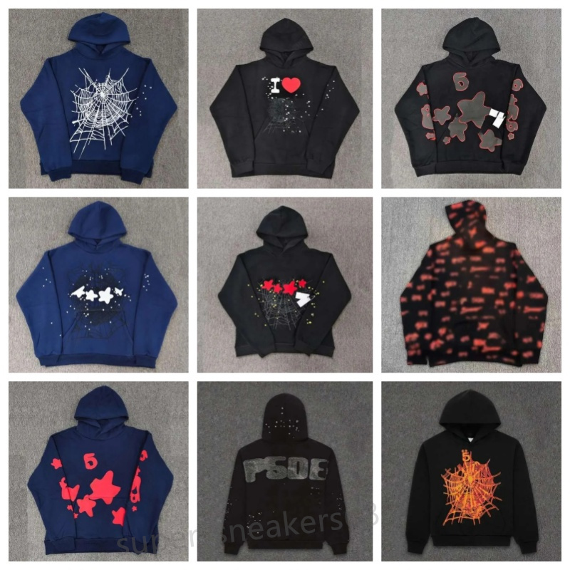 Spyder Hoodie Designer Children Hoodie Young Thug 5A Spyder Hoodies Tracksuit Hooded Sweatshirt And Sets Street Youth Pop Hip Hop Clothing Spider Sw