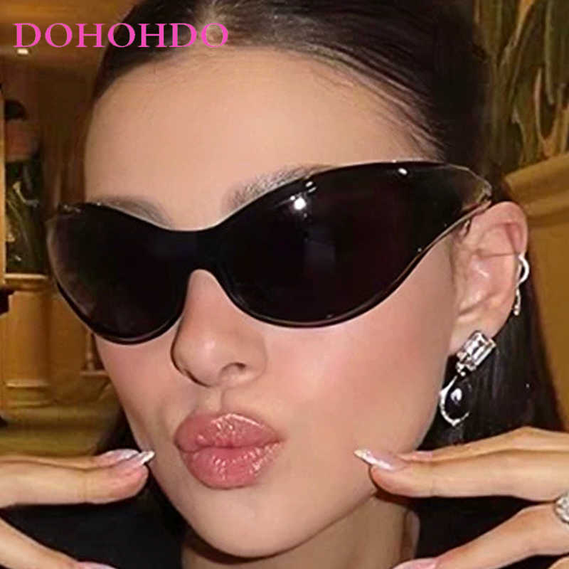Y2K Punk Sunglasses Sports Women Sunglasses Luxury Brand Designer Sun Glasses Men's Fashion Vintage Cycling Shades UV400 Windproof GogglesT2609