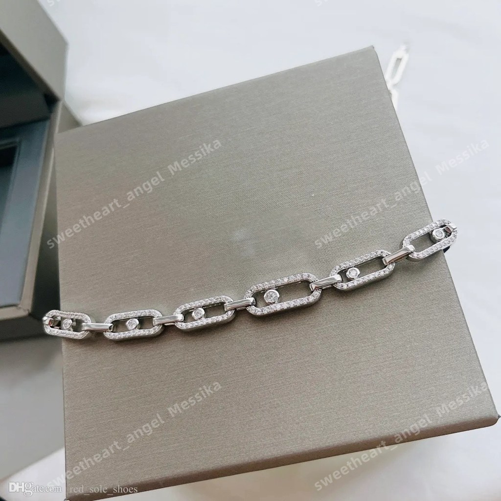 Designer 925 silver necklace for woman diamond classic Gold plated 18 K highest counter Advanced Materials with box