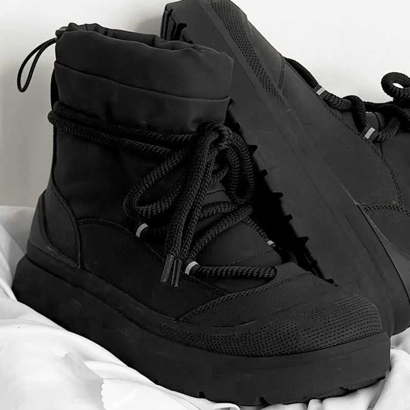 Designer Men's Boots Snow Designer Boots Winter High Top Ankle Boots Outdoor Non-slip Waterproof Casual Cotton Shoes Plush Warm Work Boots J260