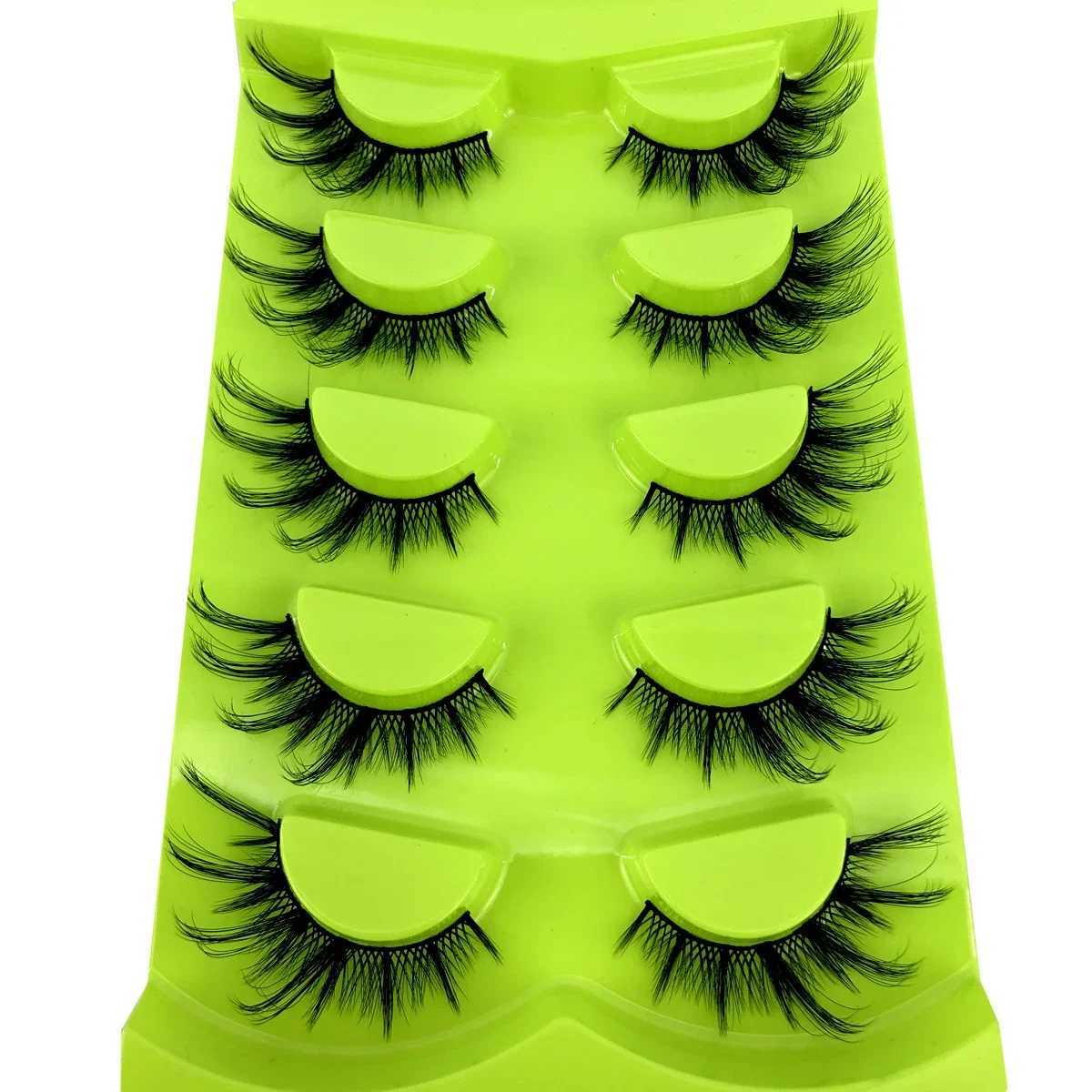 False Eyelashes New 3D cat eye mink eyelashes messy tail eye elongated thick false eyelashes soft false eyelashes X260922