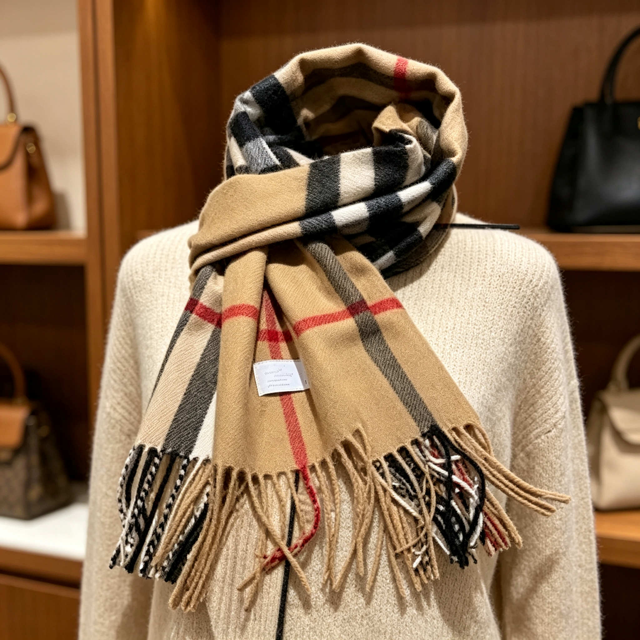 Classic Plaid Women Man Designer Scarf 100% Cashmere Scarves For Winter Warm Womens and mens Long Wraps Size 180x30cm