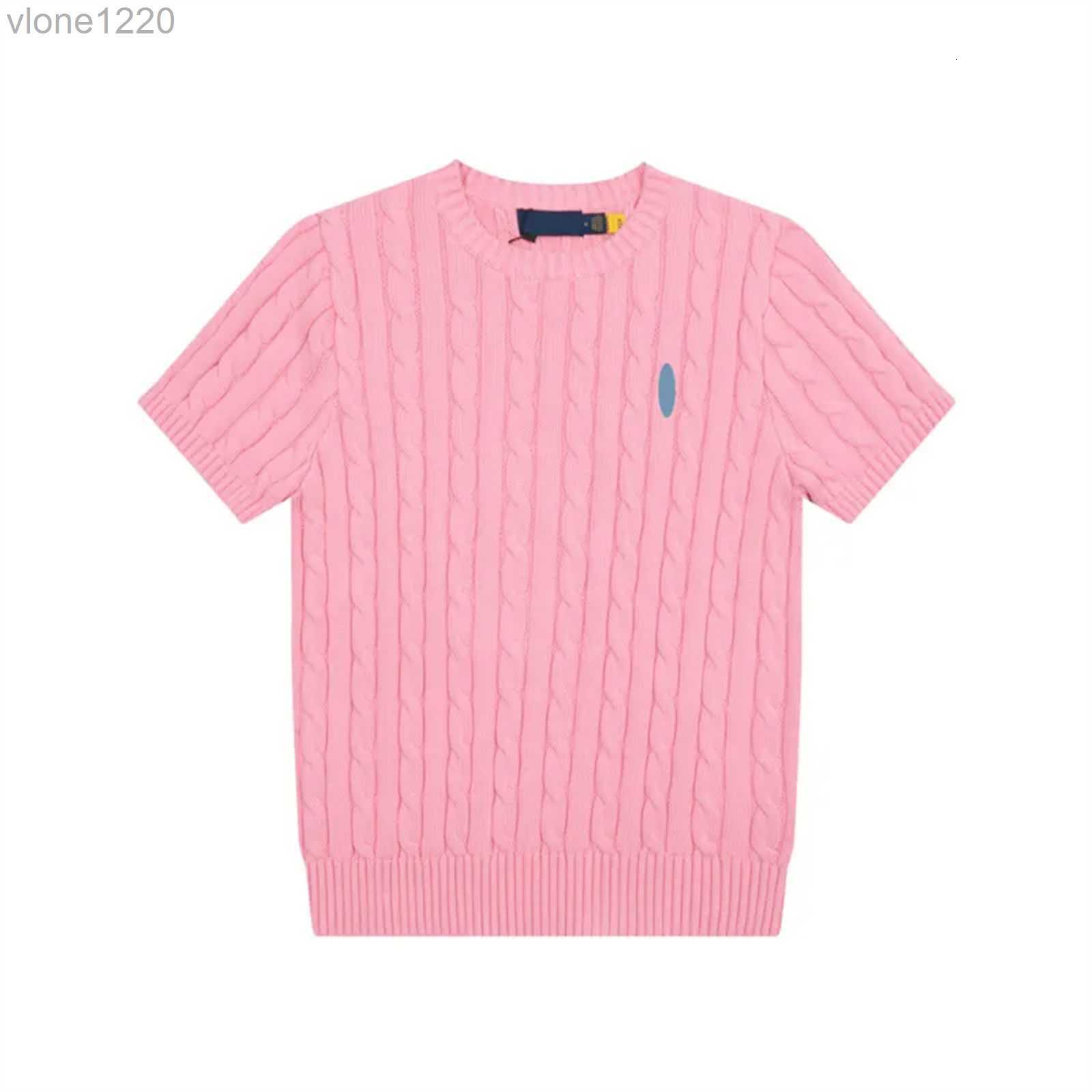 Luxury Slim Fit Knits Vest For Women Short Tees Designer Short Sleeve Crew Neck Tees Summer VacationT-shirt Elegant Knitted Tanks Jumper clothing