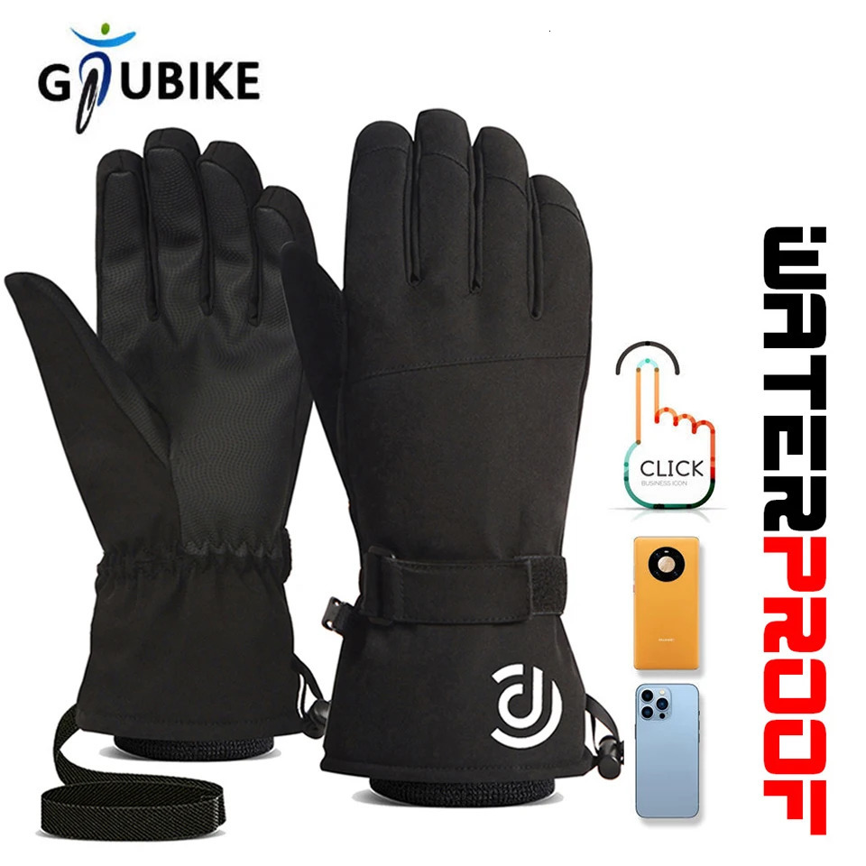 GTUBIKE Men Women Ski Gloves Ultralight Waterproof Winter Warm Snowboard Motorcycle Riding Snow Windproof 260923