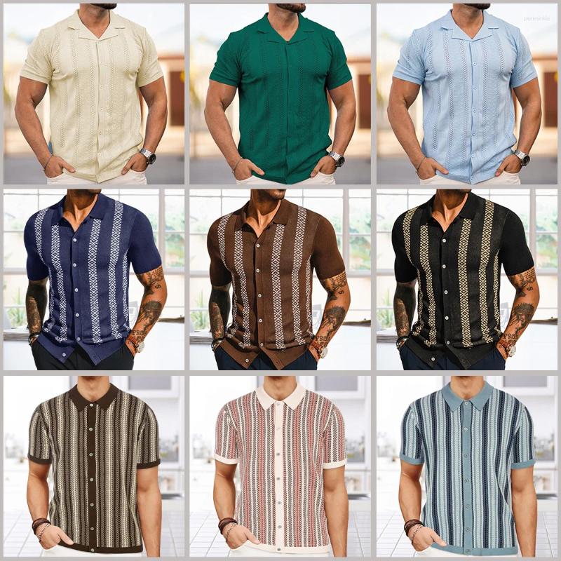 Mens Cool Silk Casual Knit Polo Shirt Summer Fashion Daily Outdoor Soft Comfortable Short-Sleeve T-Shirt Men'S Clothing 2026