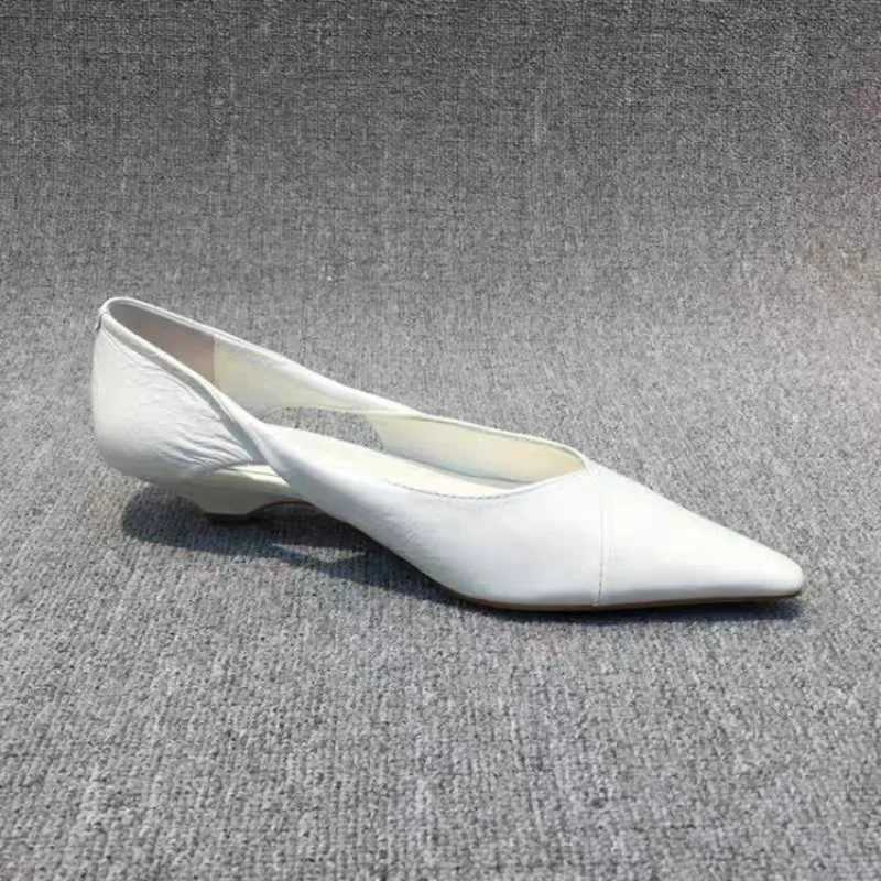 Wan Dress for Shoes Shoes Cfortable Wen's Summer Footwear Blue Low Heel Elegant Pointed Toe High Quality Popar H J260922