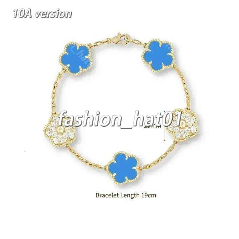 2026 New Hot Selling vaness cleeff bracelet High Quality Natural Gemstone Four leaf clover bracelet Women Bracelet Luxury Jewelry No allergies no ru