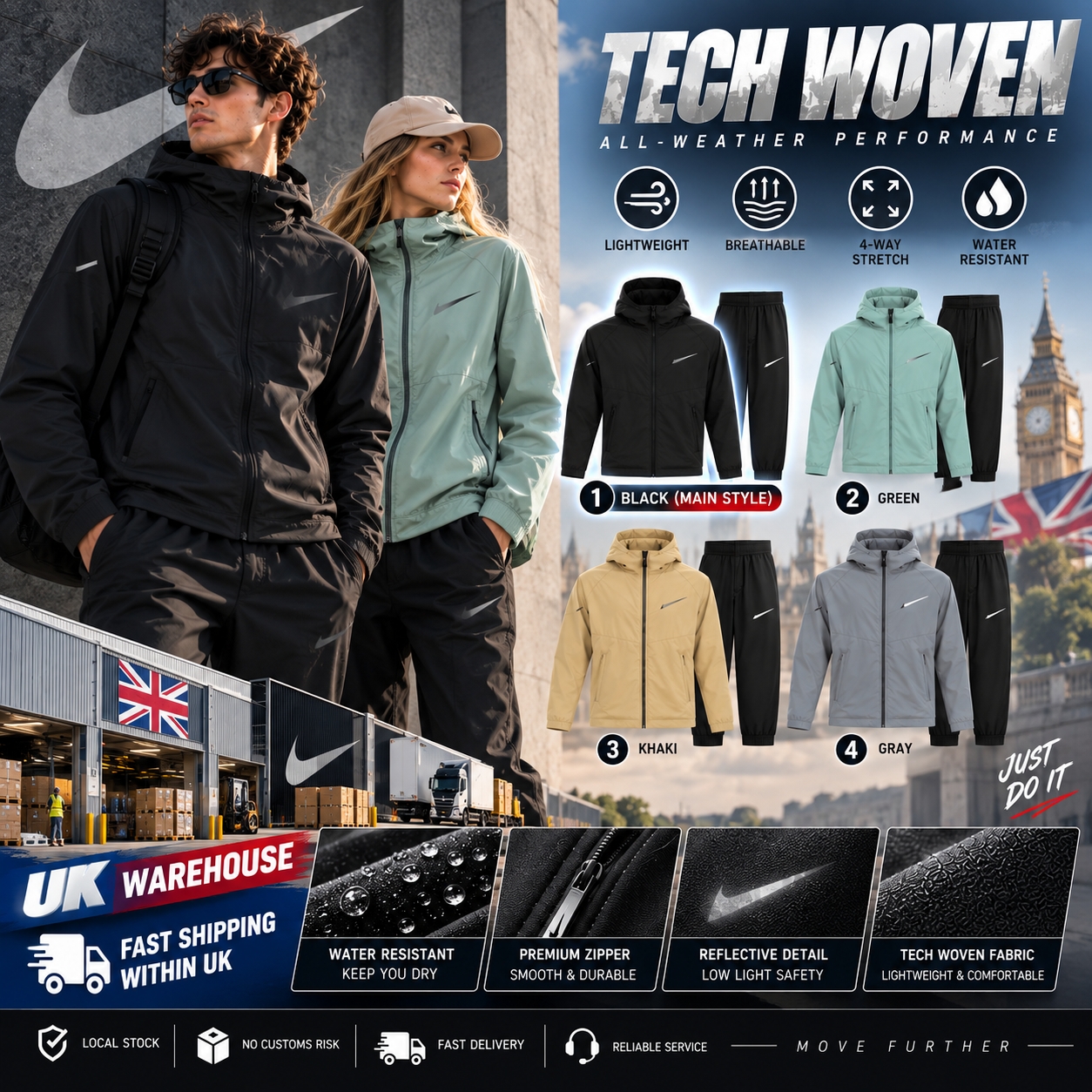 Mens Tracksuits designer windproof breathable hooded jacket casual hiking cycling badminton jacket outdoor running sports coat casual spring autumn