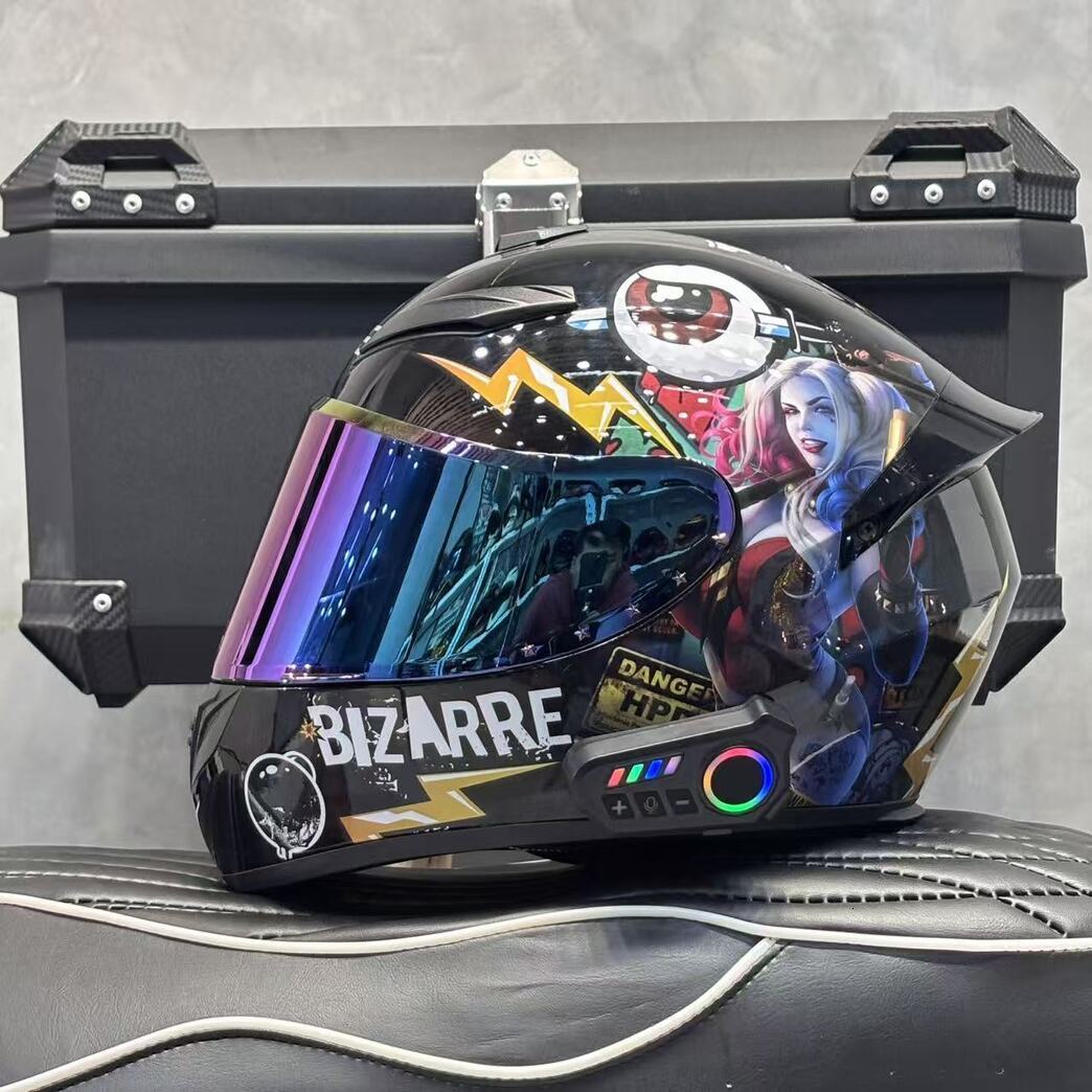 Casco moto Casco moto certificato standard nazionale, modulare universale per tutte le stagioni per uomo e donna, casco integrale per veicolo elettr