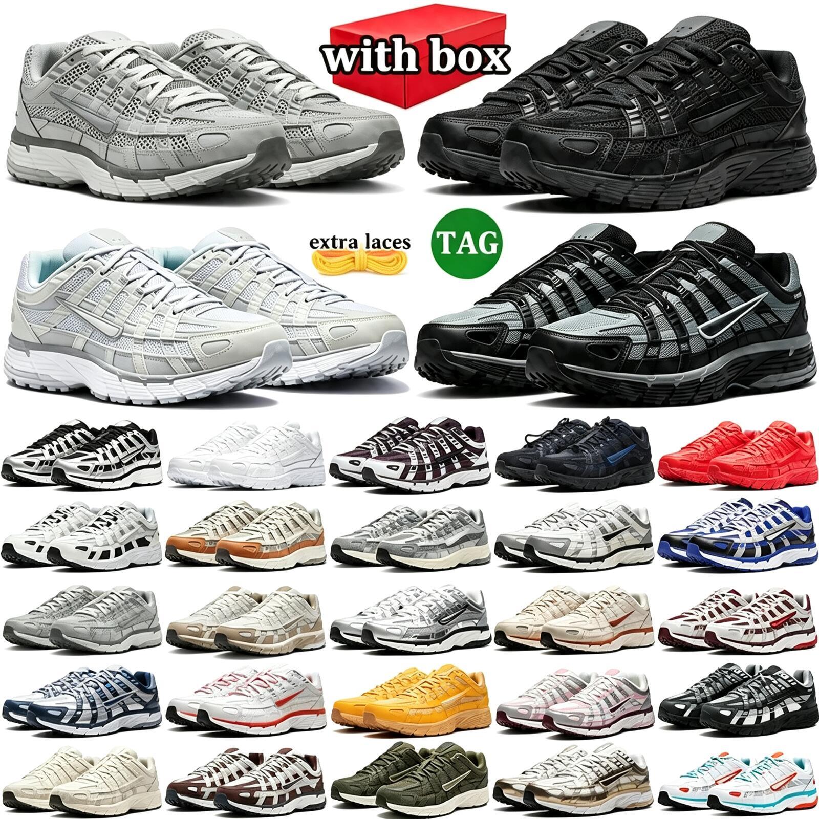 livraison gratuite avec boîte p6000 designer d h gate chaussures de course baskets de sport pour hommes femmes noir blanc gris rouge argent baske