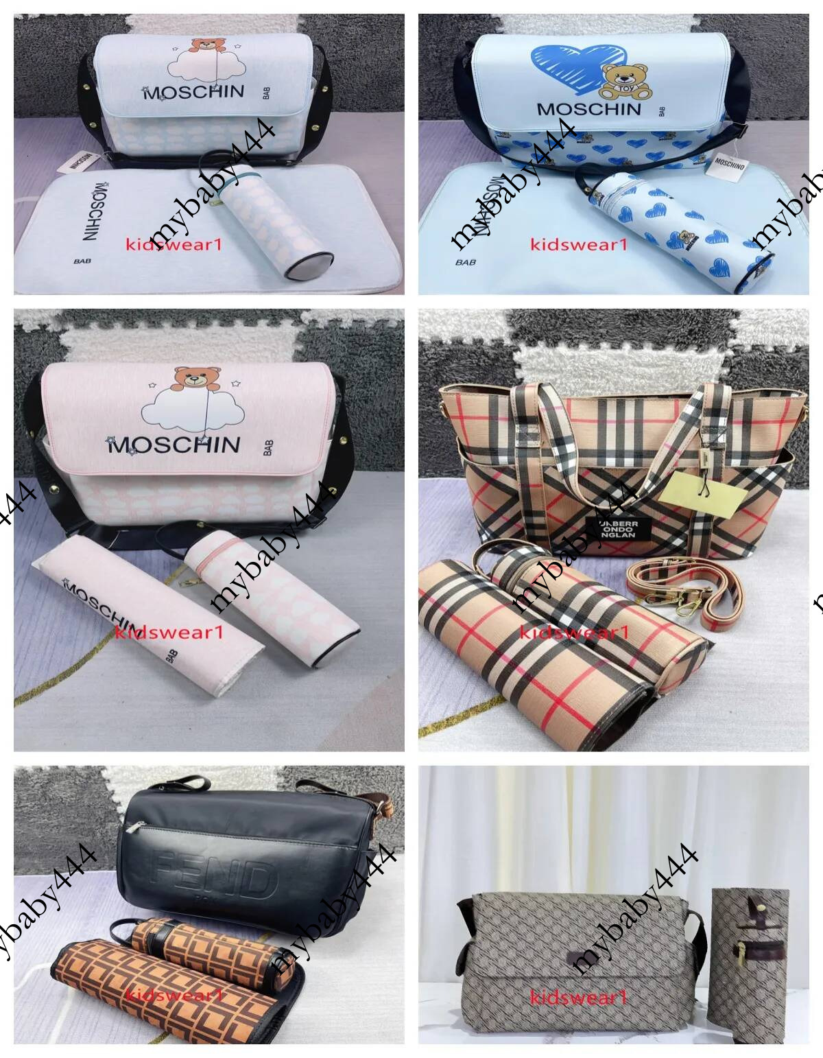 High quality diaper Mother Baby folding 3 piece designer multi purpose shoulder bag for mother and girl gift creative B0381