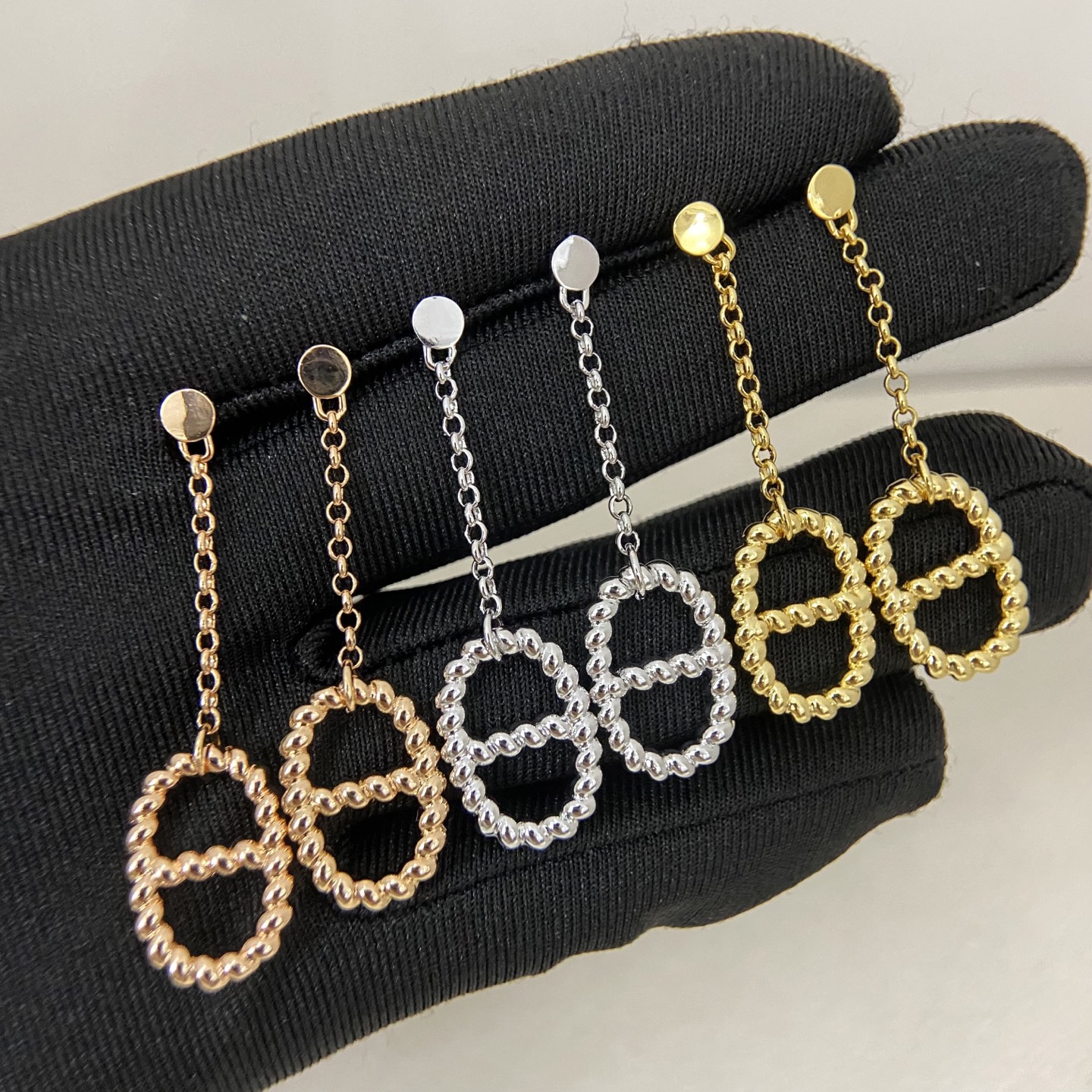 Designer Collection Fashion Style Stud Earrings Lady Women Copper Plated Gold Tassels Eardrop Party Jewelry