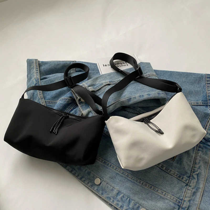 Cross Body Casual Nylon Crossbody Bags for Women Large Capacity Women's Shoulder Bag Leisure Sports Dumpling Bag Men Travel Shopping Bag D26092