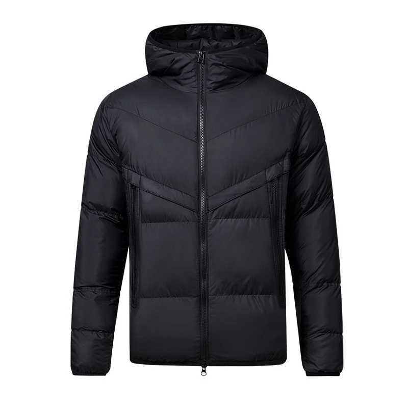 Men's Down Parkas Winter Men Warm Down Parkas Fashion Men Cotton Thicken Hooded Coats Men Sports Windbreaker Thermal Padded Jacket Clothing C26