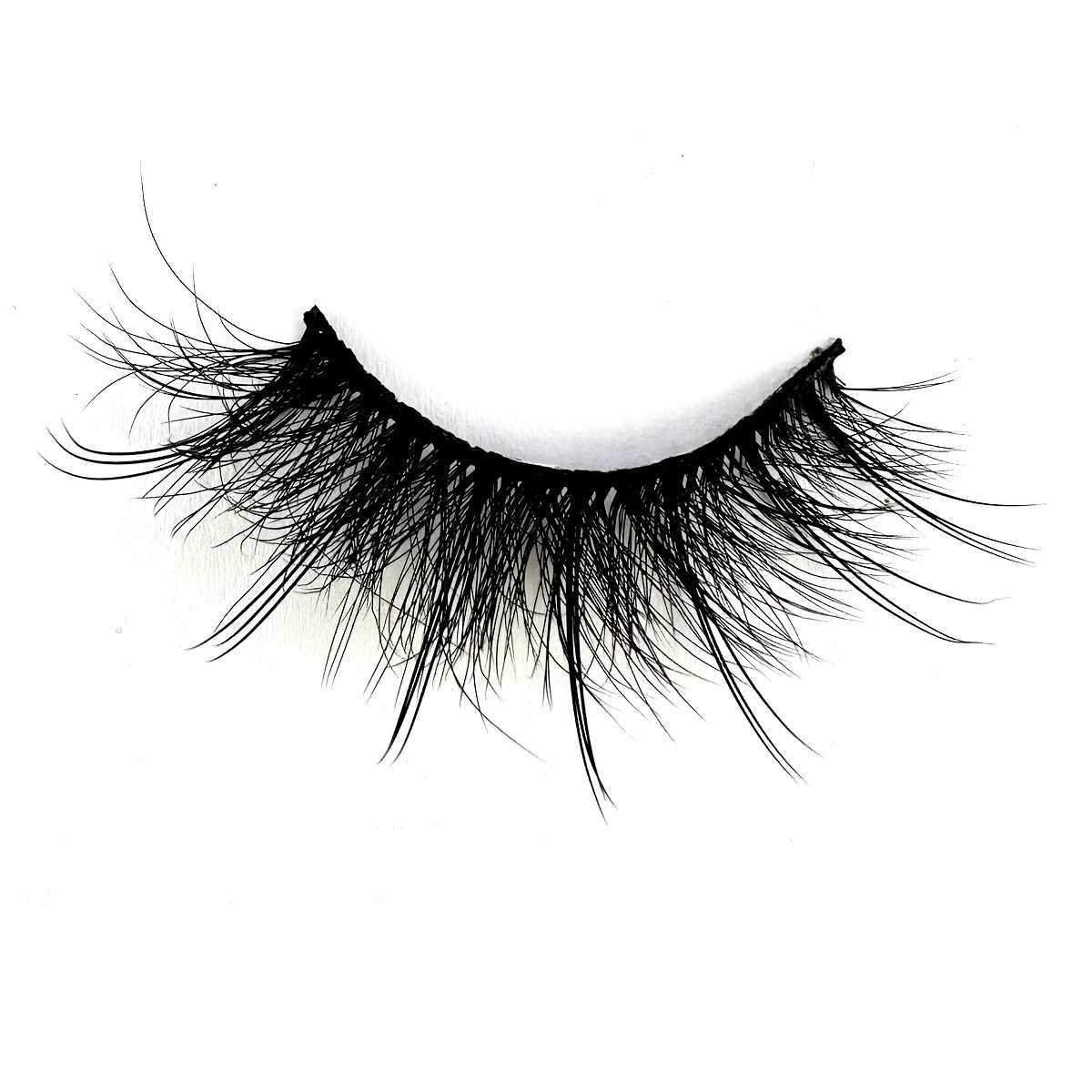False Eyelashes Wispy Mink Lashes Natural Eyelashes Spikes Lash Extensions 3D Fluffy False Eyelashes Long Strip Lashes Cat Eye Eyelashes Fairy X2609