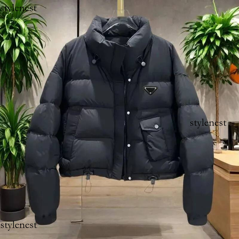 triangle jacket womens designer jacket women puffer jacket winter jacket Designer Lady Slim Jacket Down winter coat Windbreaker Short winter women d