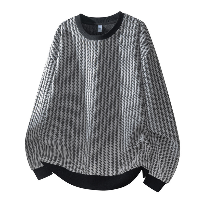 2026 Autumn/winter New Design Men's Hoodie Trendy Stylish Loose Casual Brand Long-sleeved T-shirt Versatile Round-neck Base Layer Shirt