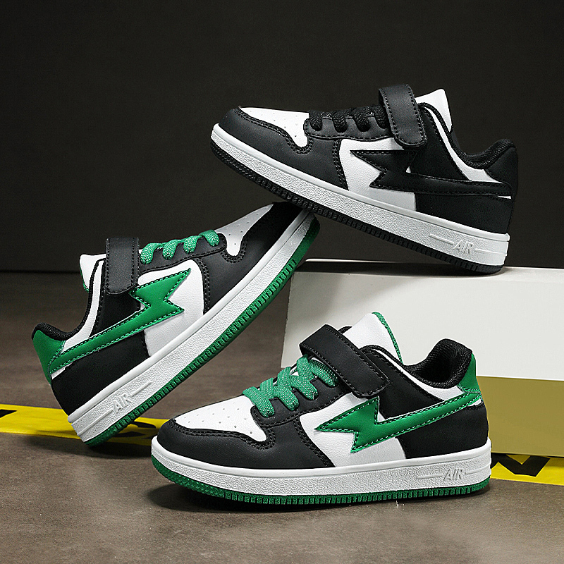 2024 new classmate children's boys and girls all-season casual leather low-top student sneakers 26Y0923